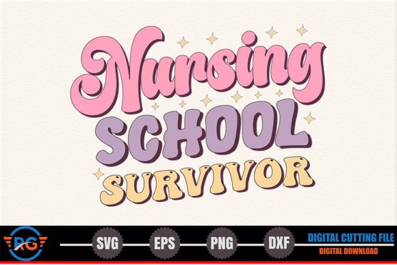 Nursing School Survivor: Retro Graphics for Crafts