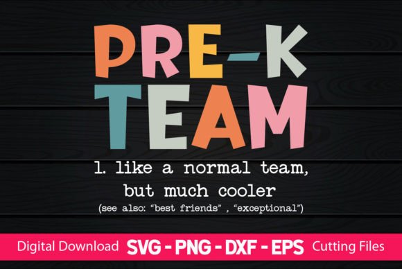 Teacher Pre-k Team Graphics for Crafts