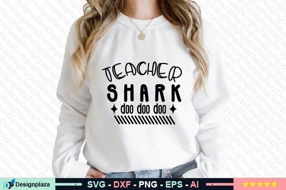 Teacher Shark SVG for Crafts & Graphics