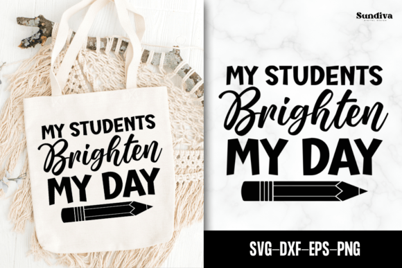 Teacher Tote Bag Quotes SVG 13 Graphics Crafts