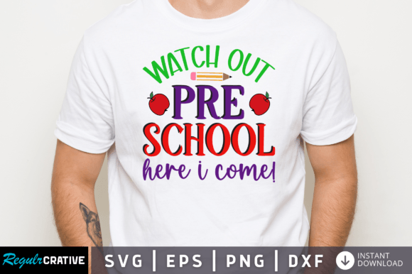 Watch Out Pre School SVG: Crafts & Graphics
